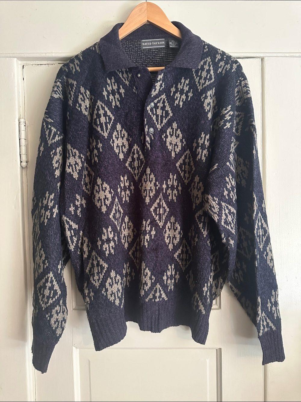 Vintage David Taylor Polo Sweater